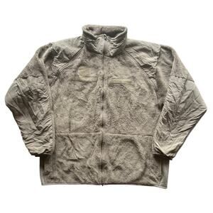 U.S. Army Beige/Tan Cold Weather Jacket Fleece Gen3 Polartec Made in USA